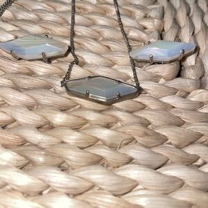 RARE- Iridescent Agate Earrings and Necklace Set